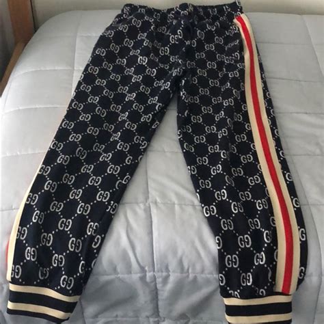 fake gucci sweat pants|gucci pants price.